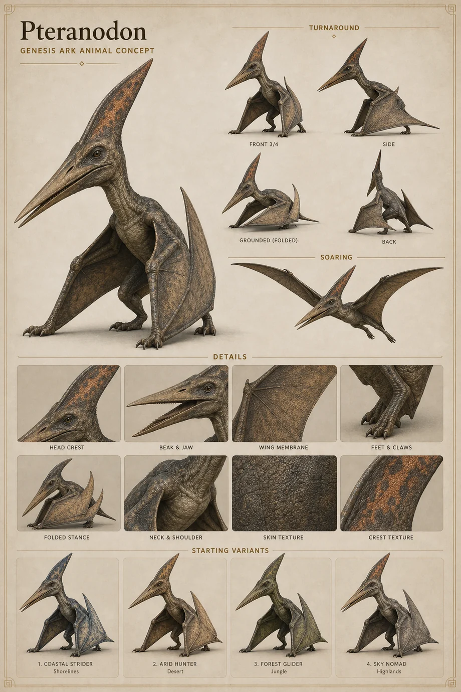 Sanctum Pteranodon public visual concept candidate
