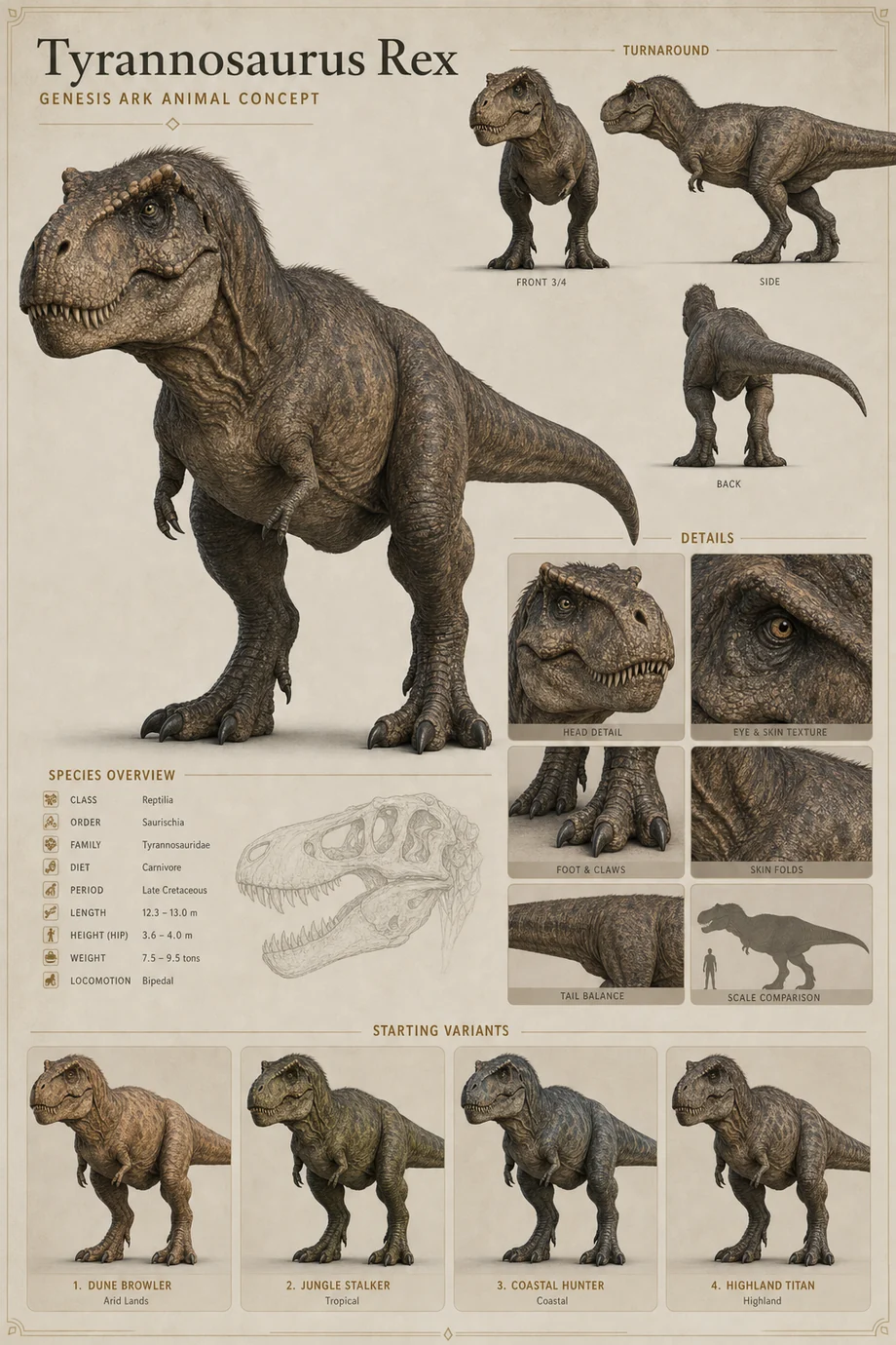 Sanctum Tyrannosaurus Rex public visual concept candidate