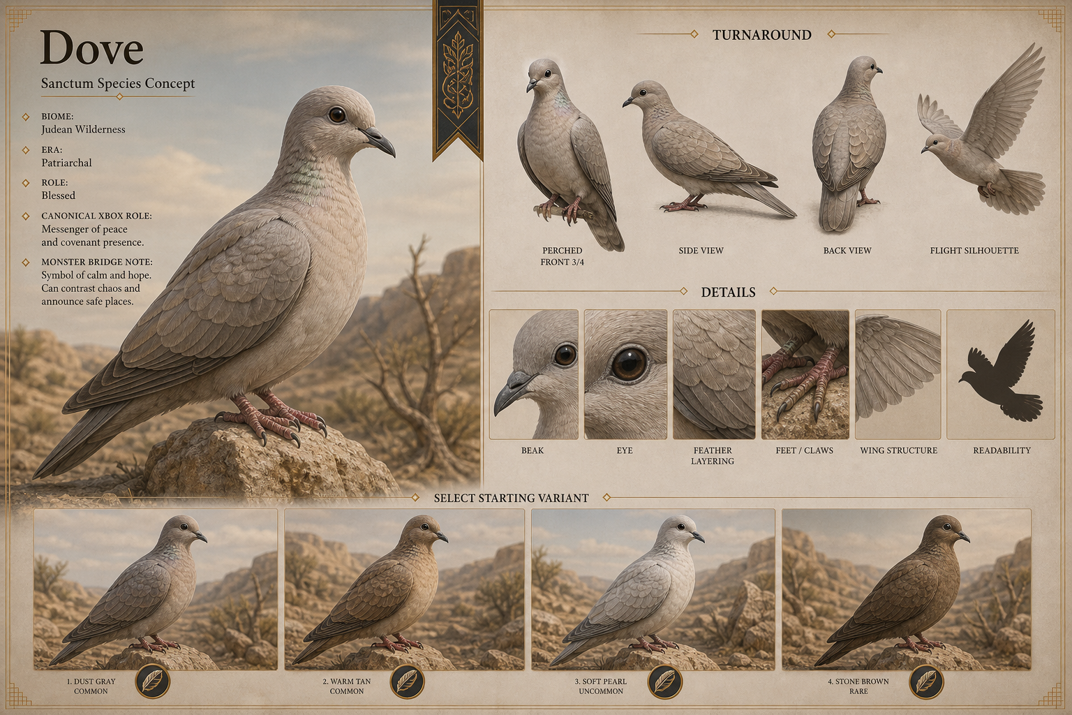 Sanctum Dove manifest-derived concept visual