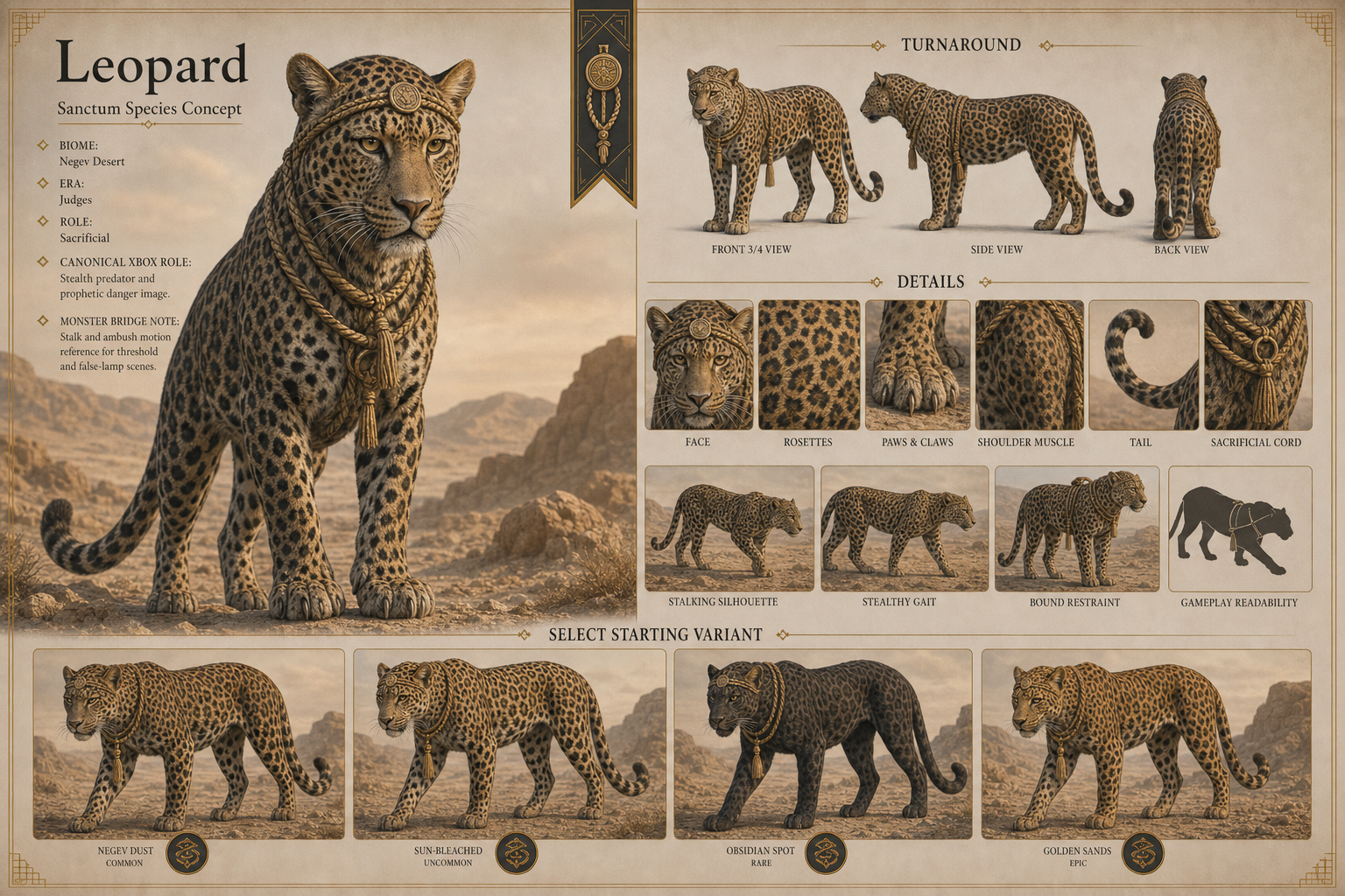 Sanctum Leopard related public concept visual
