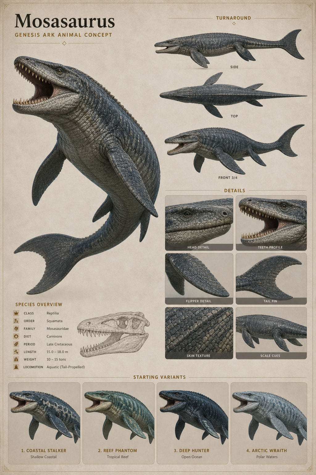 Sanctum Mosasaurus related public concept visual
