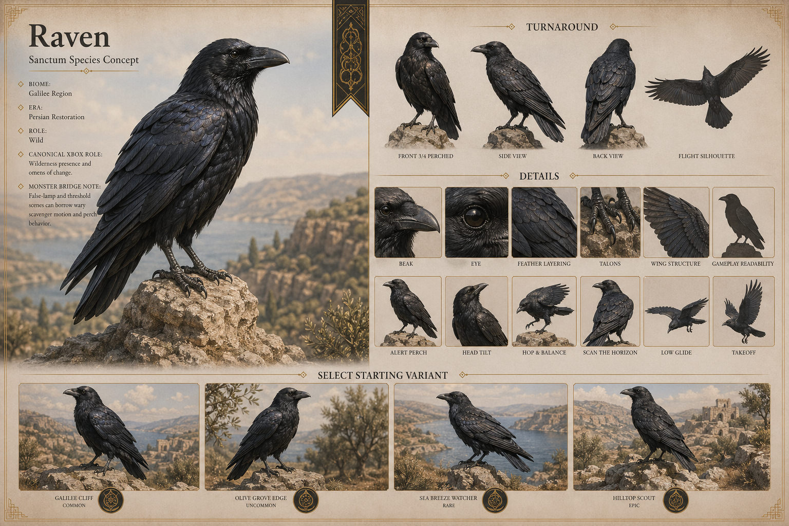 Sanctum Raven related public concept visual
