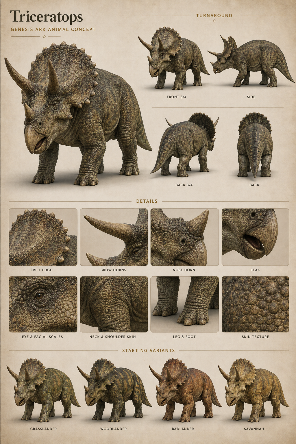 Sanctum Triceratops related public concept visual