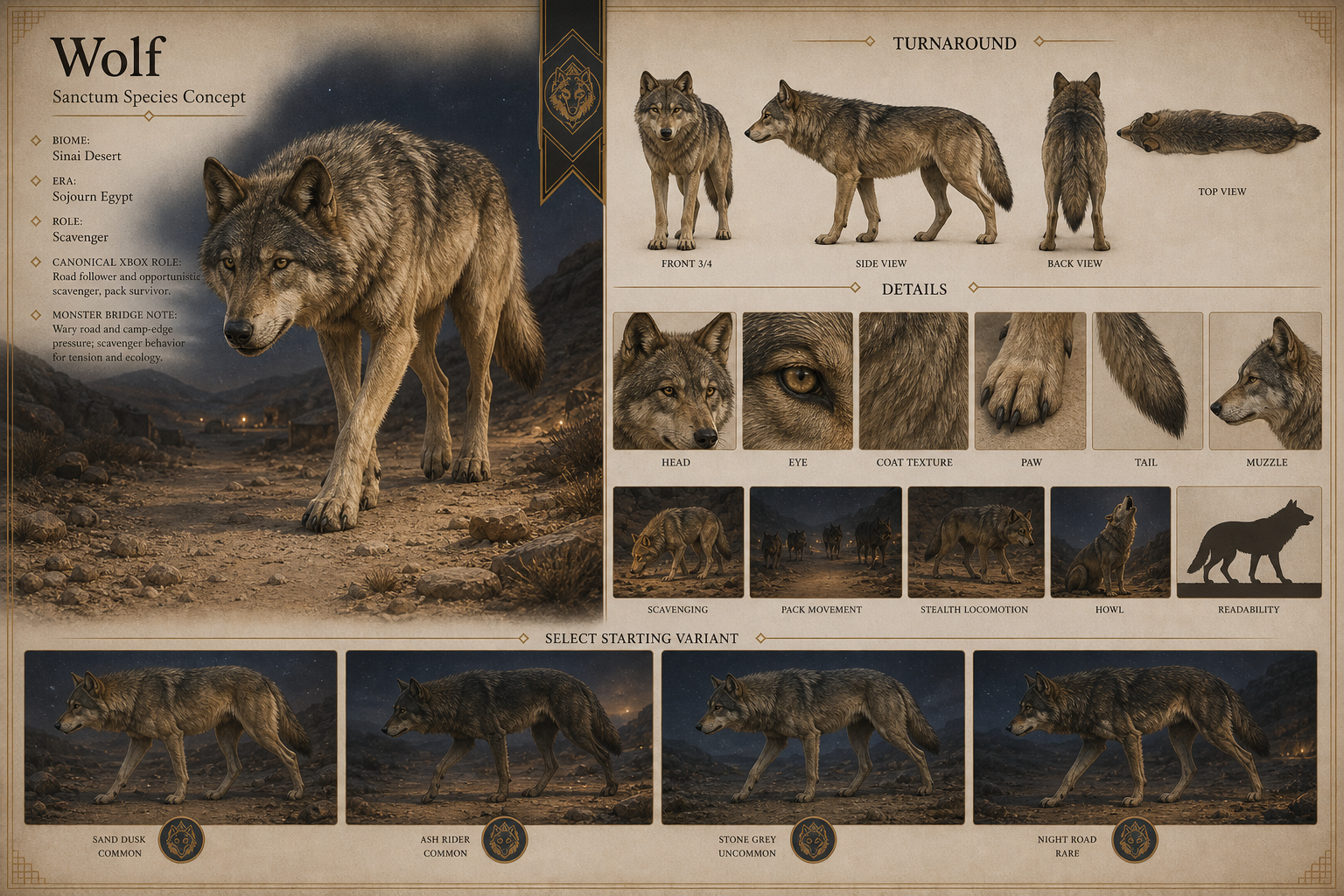 Sanctum Wolf related public concept visual
