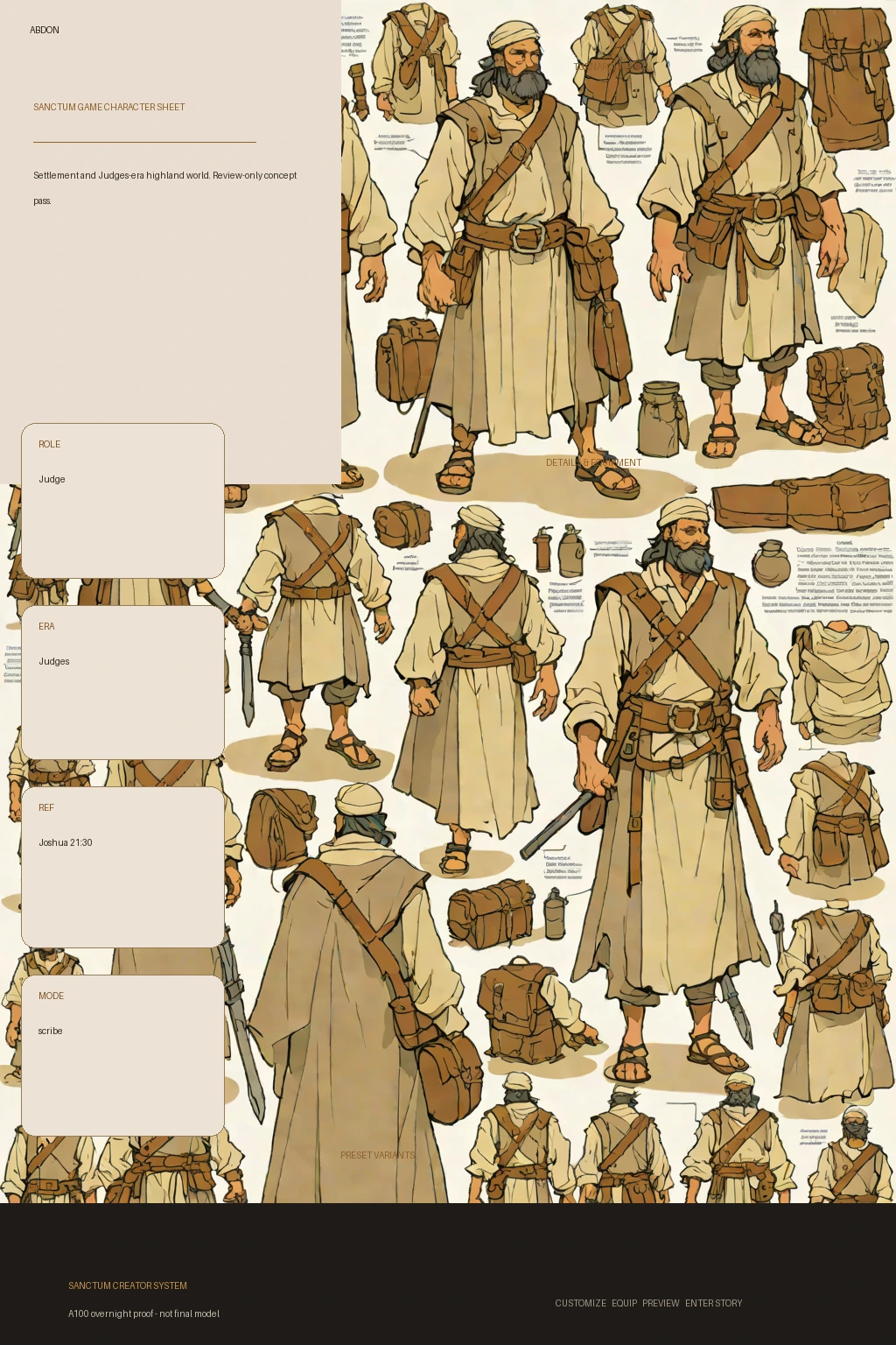 Abdon first-pass Sanctum wiki review preview