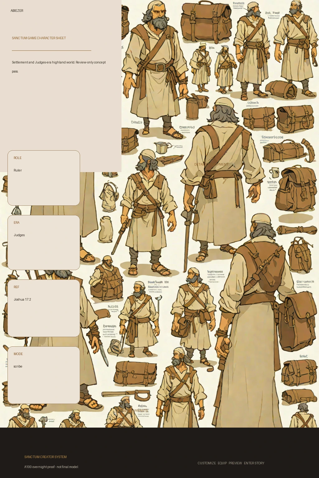 Abiezer first-pass Sanctum wiki review preview