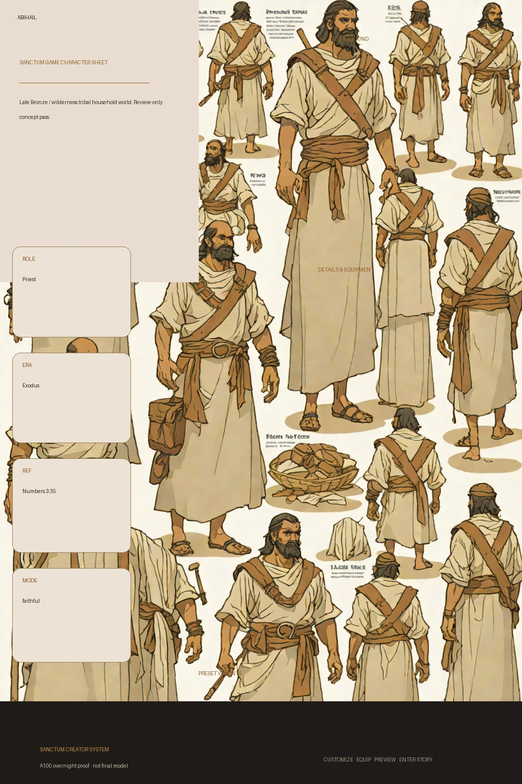 Abihail first-pass Sanctum wiki review preview