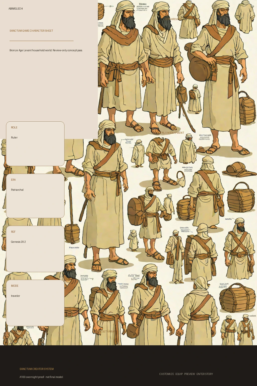 Abimelech first-pass Sanctum wiki review preview