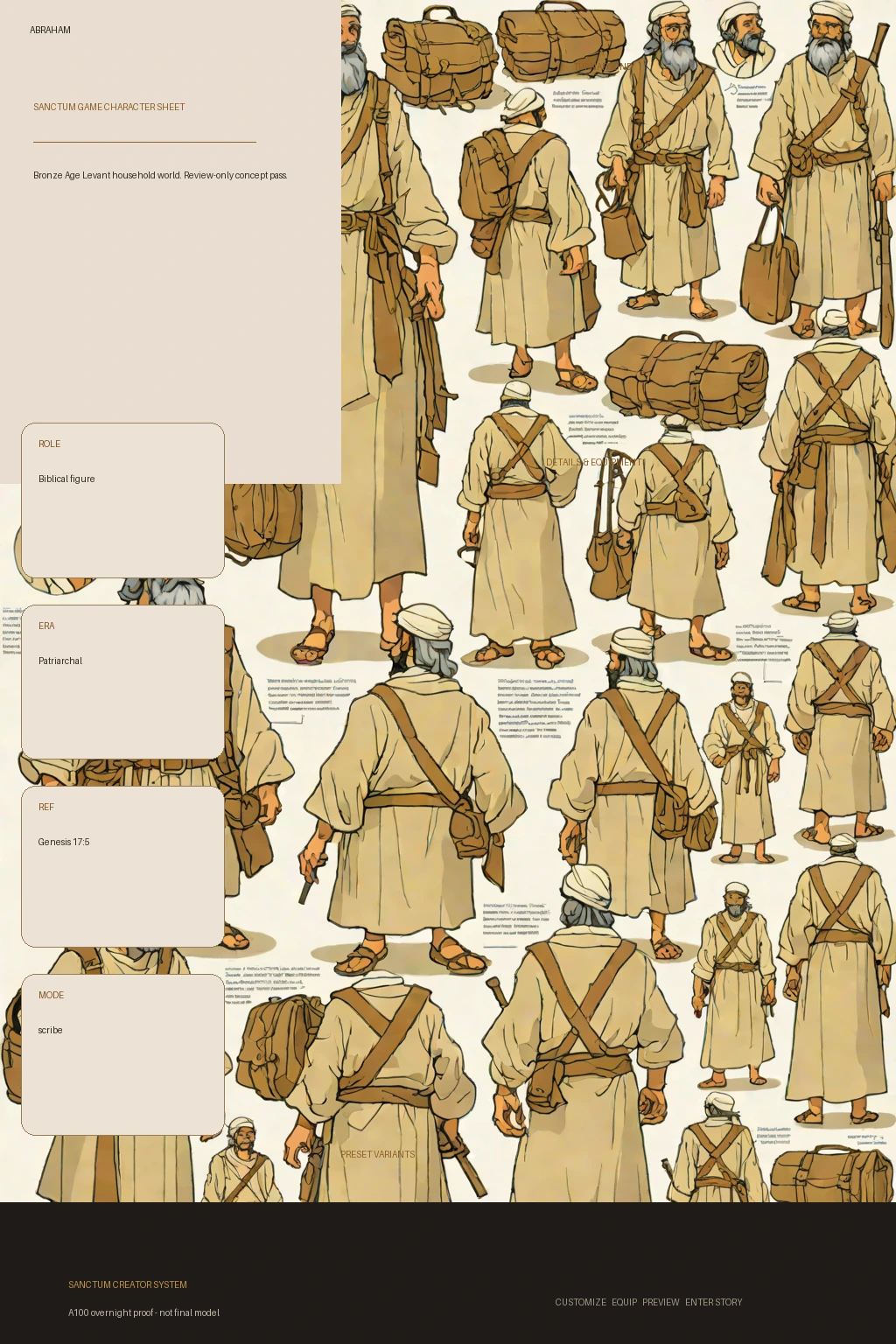 Abraham first-pass Sanctum wiki review preview