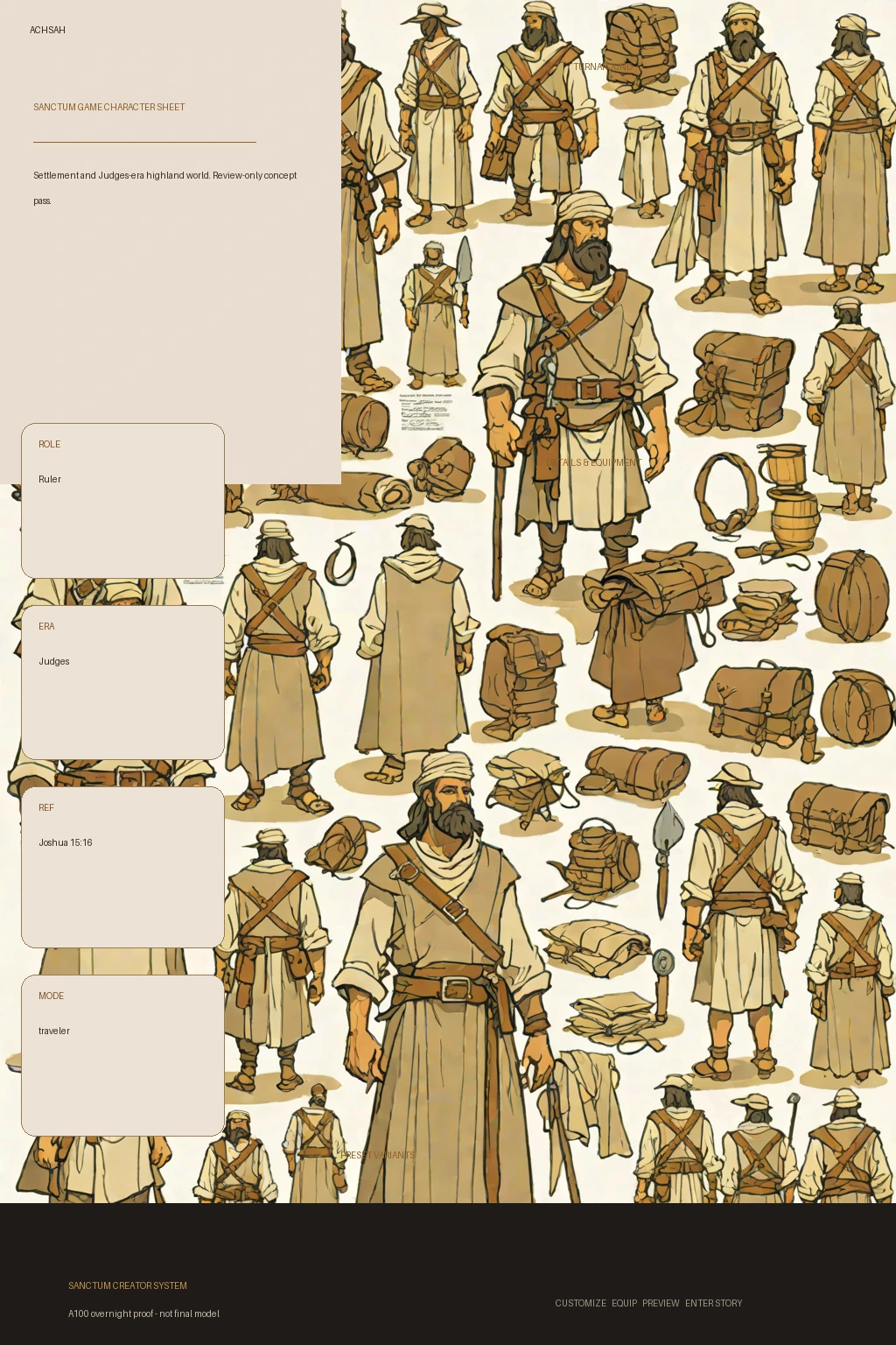 Achsah first-pass Sanctum wiki review preview