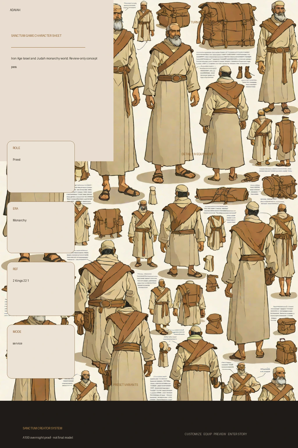 Adaiah first-pass Sanctum wiki review preview