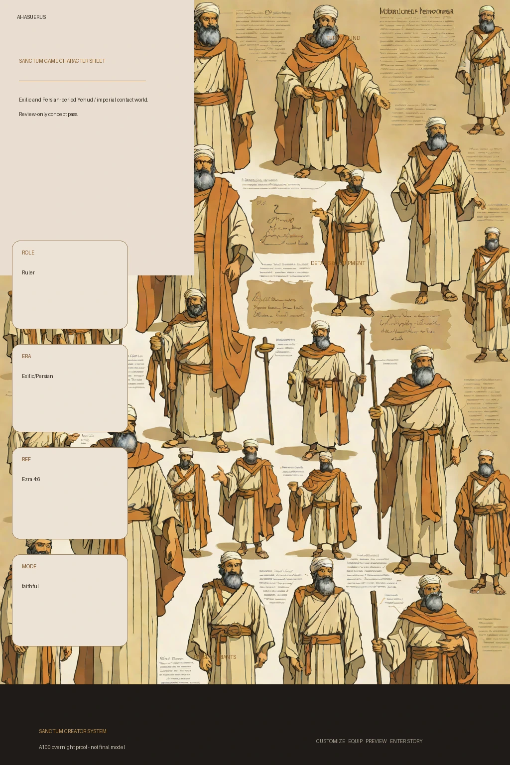 Ahasuerus first-pass Sanctum wiki review preview
