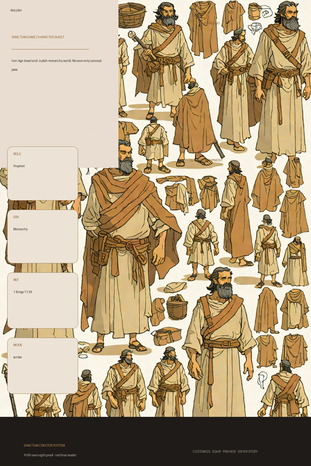 Ahijah first-pass Sanctum wiki review preview
