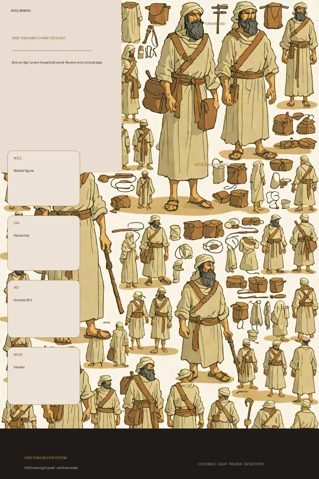 Aholibamah first-pass Sanctum wiki review preview