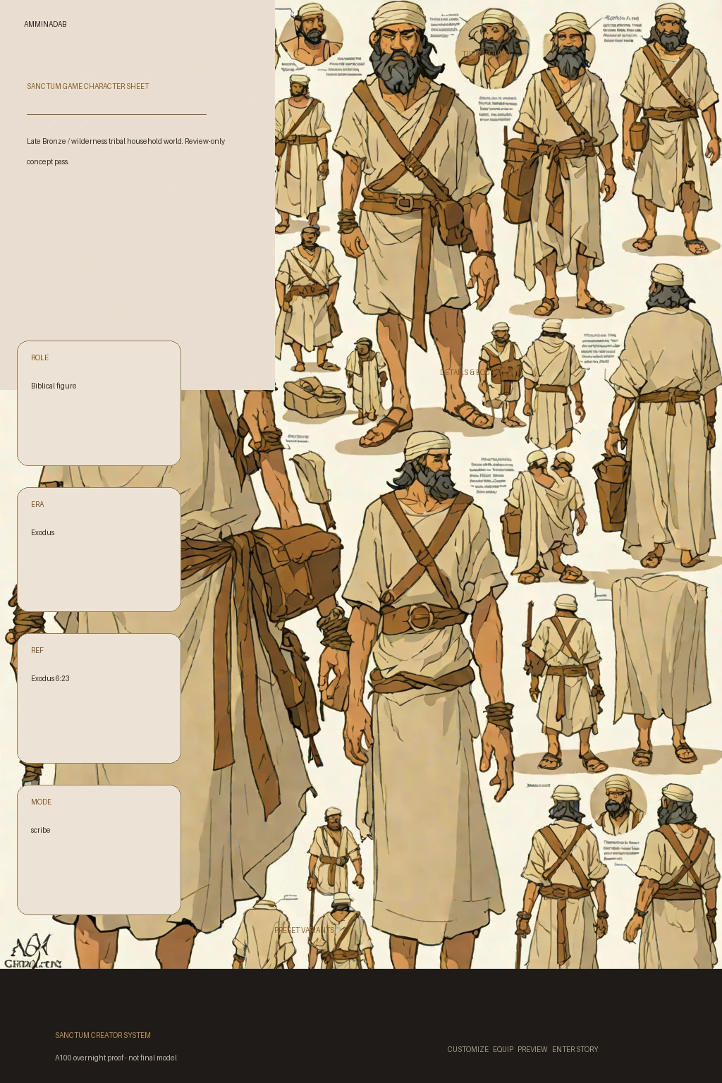 Amminadab first-pass Sanctum wiki review preview