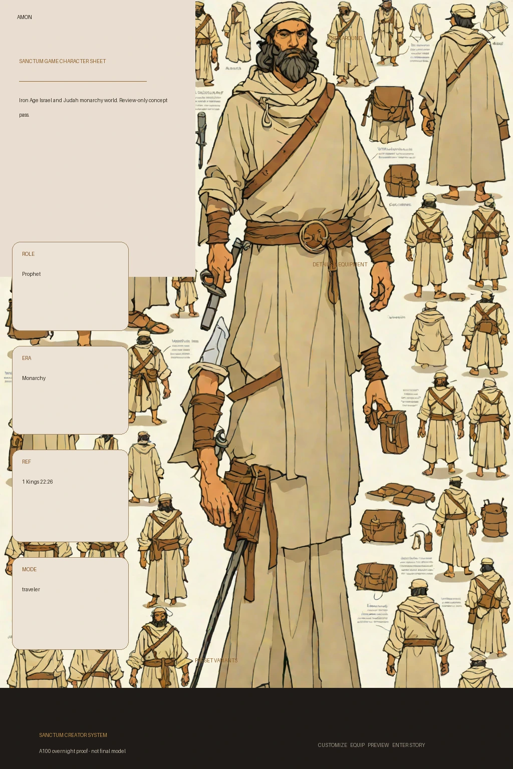Amon first-pass Sanctum wiki review preview