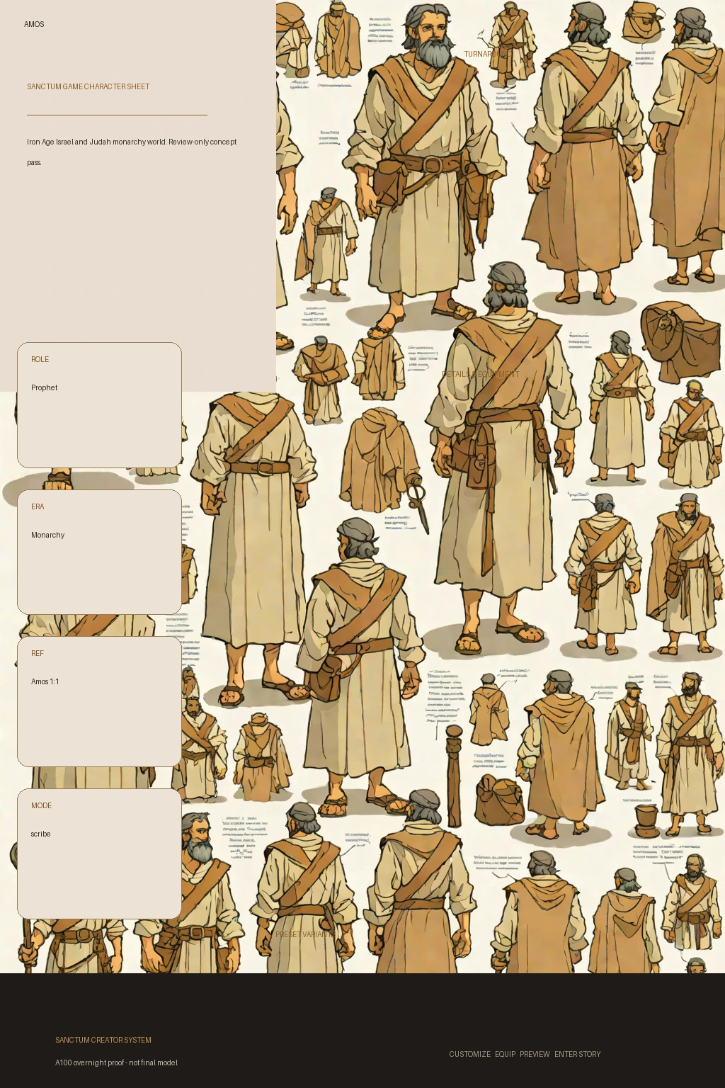 Amos first-pass Sanctum wiki review preview