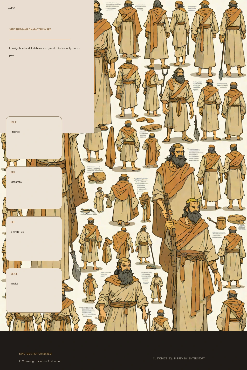 Amoz first-pass Sanctum wiki review preview