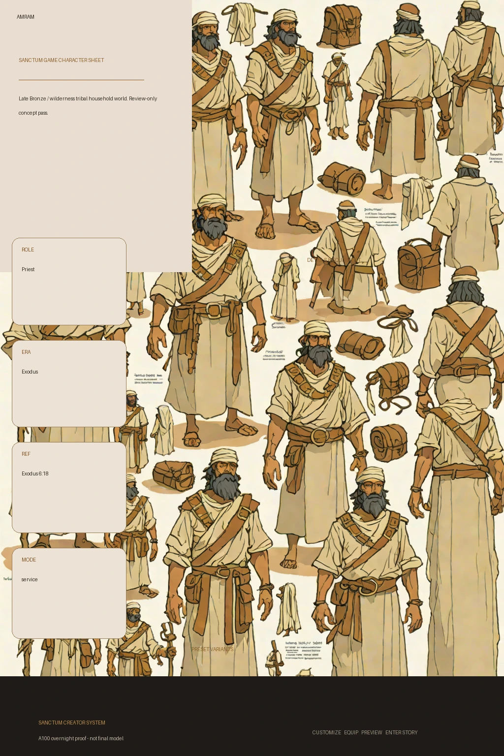 Amram first-pass Sanctum wiki review preview