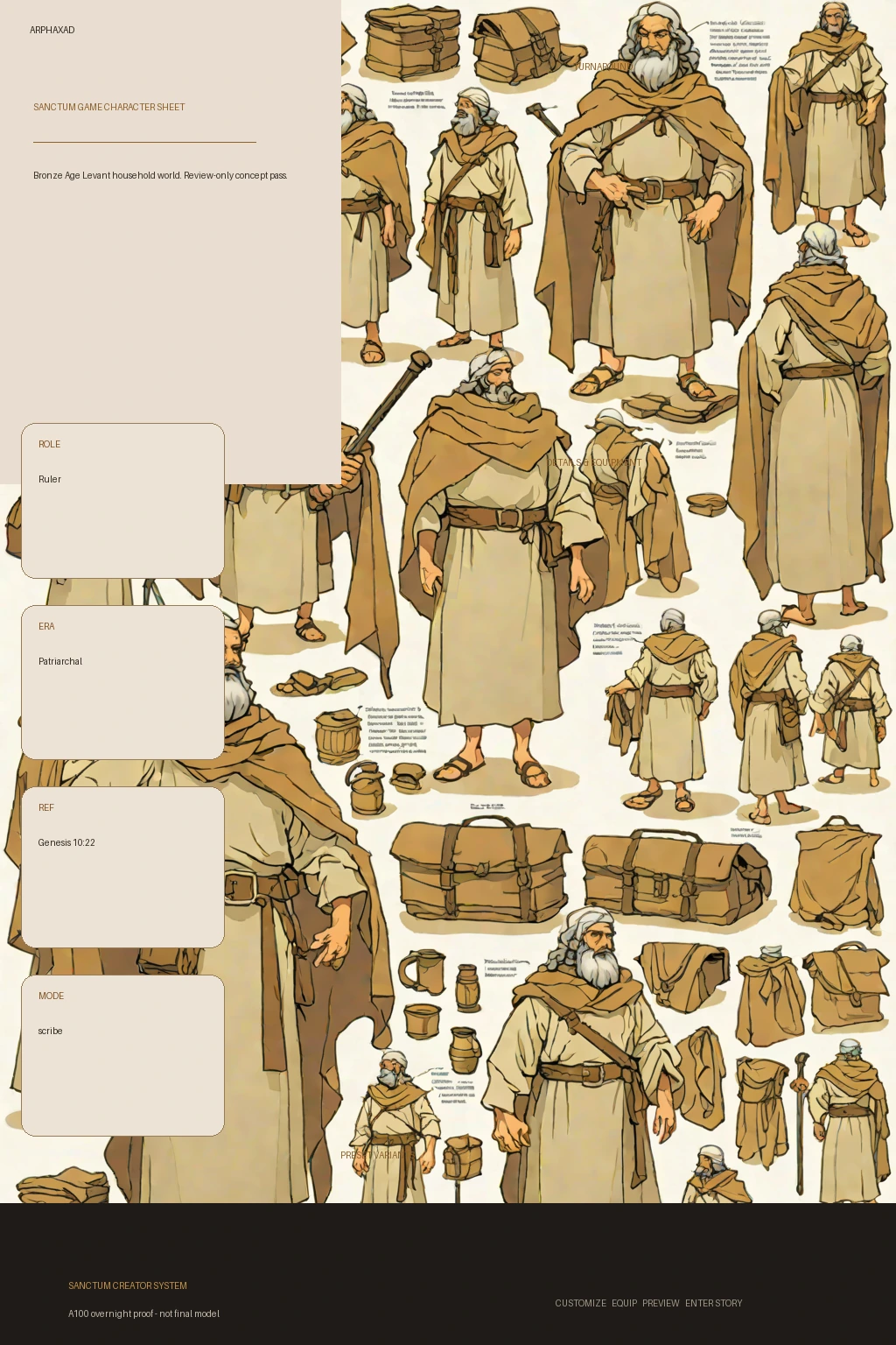 Arphaxad first-pass Sanctum wiki review preview