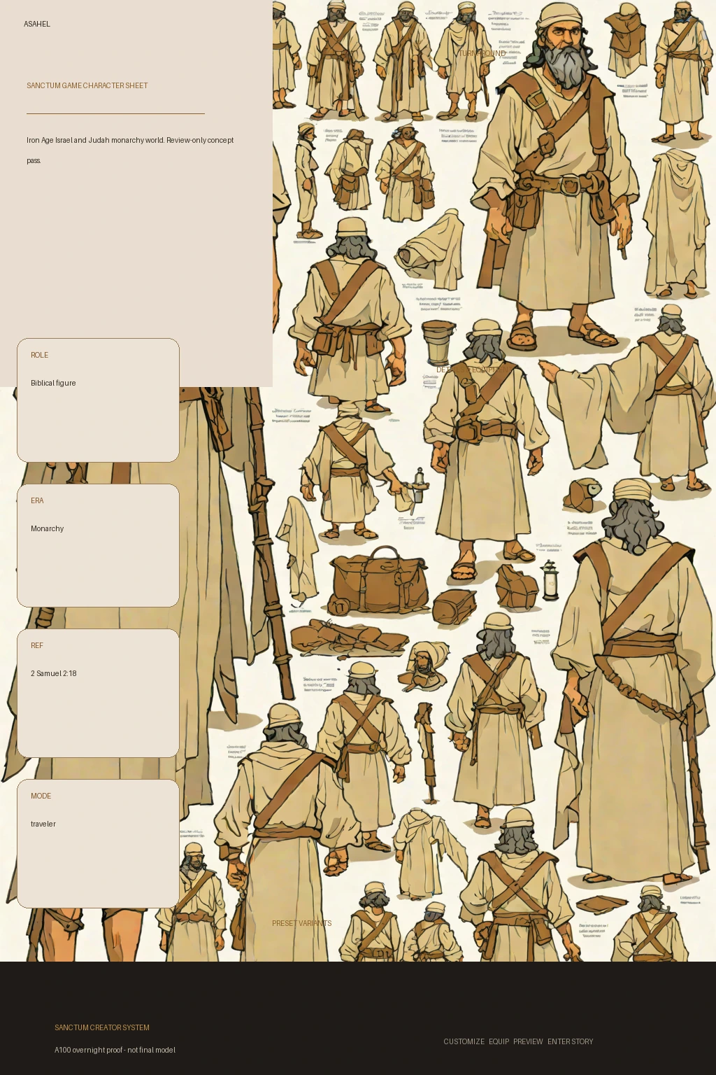 Asahel first-pass Sanctum wiki review preview