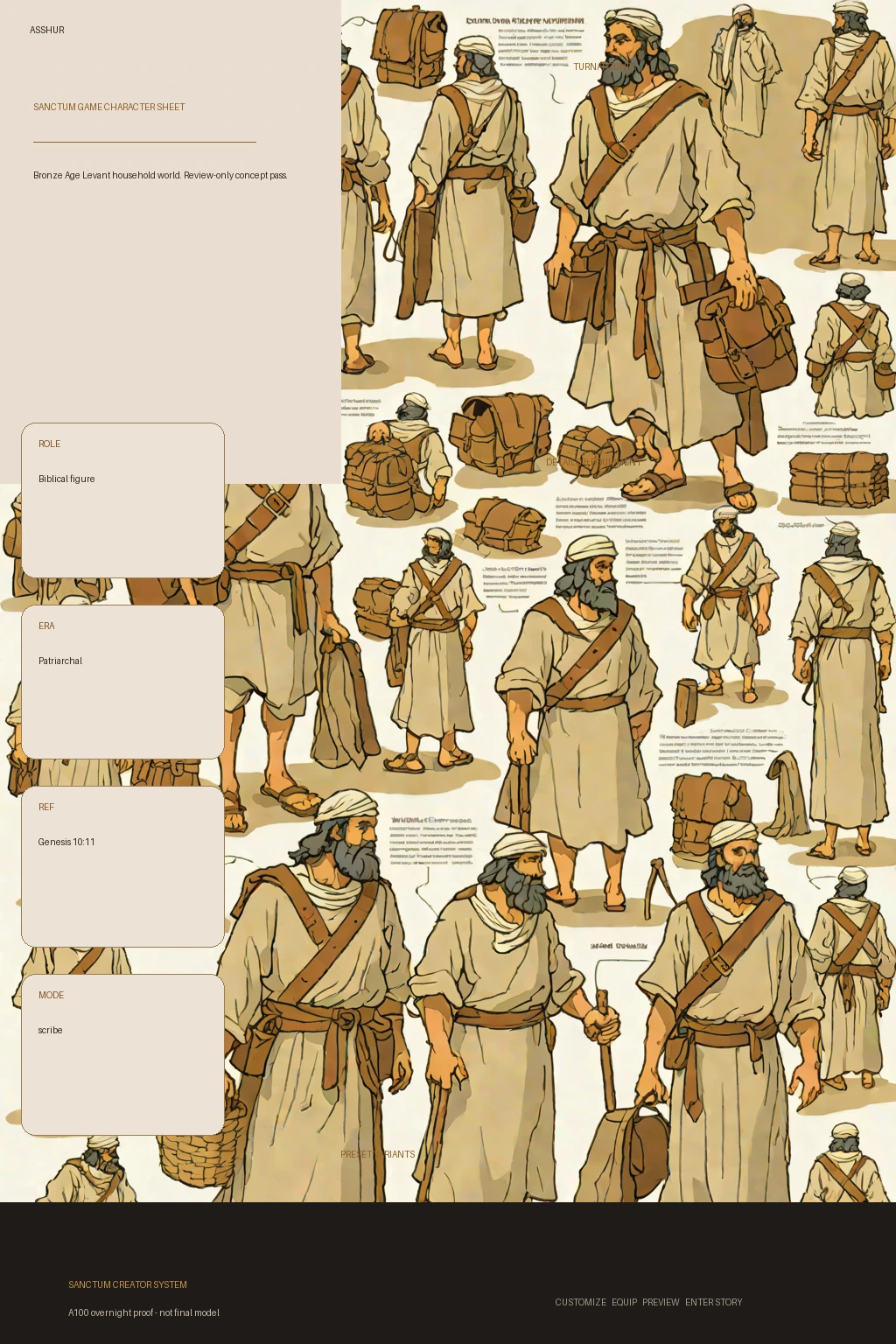 Asshur first-pass Sanctum wiki review preview