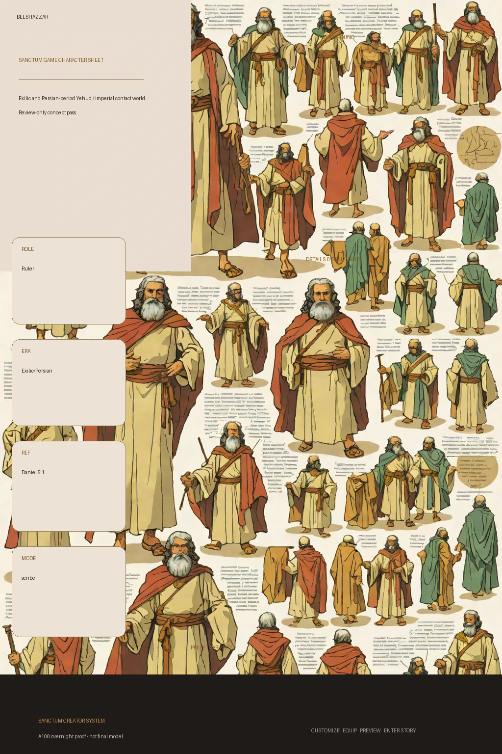 Belshazzar first-pass Sanctum wiki review preview