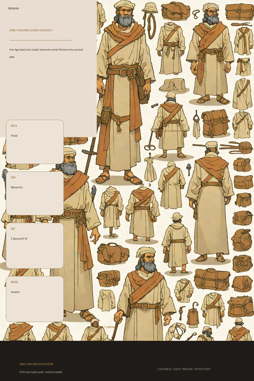 Benaiah first-pass Sanctum wiki review preview
