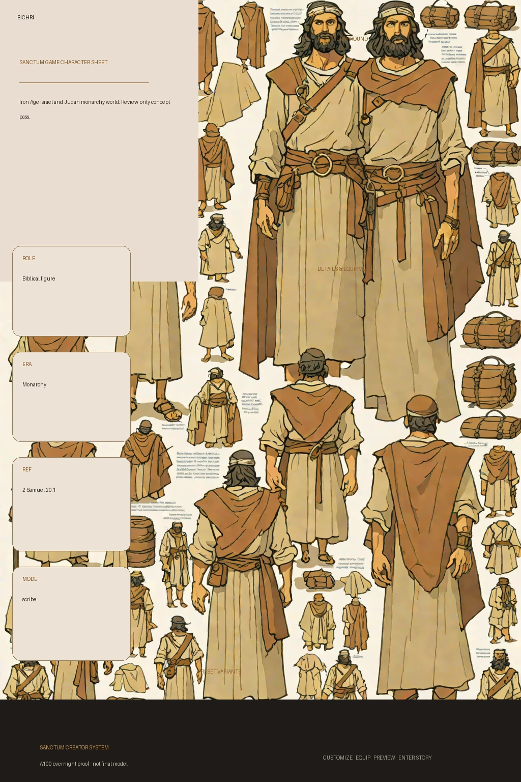 Bichri first-pass Sanctum wiki review preview