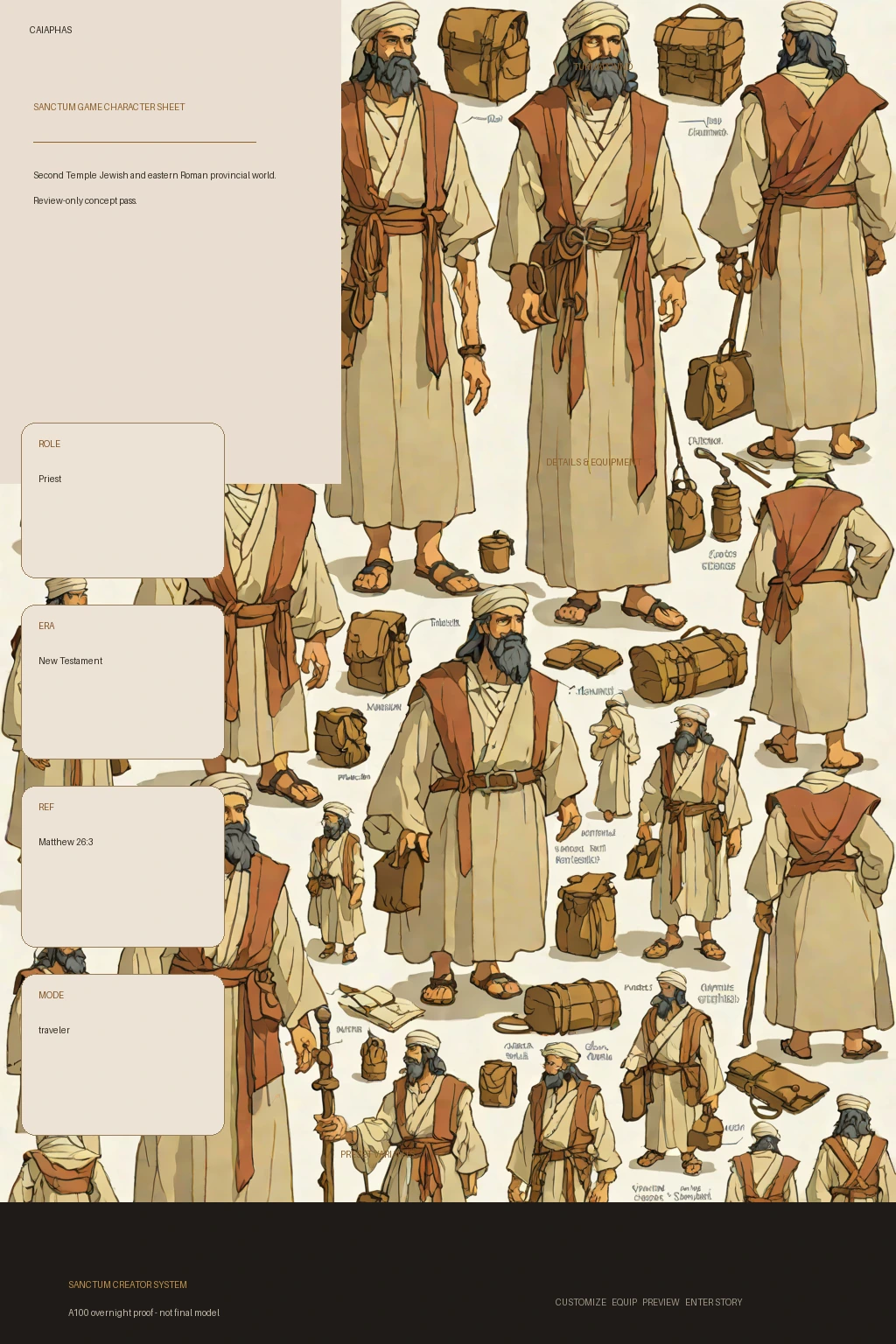 Caiaphas first-pass Sanctum wiki review preview