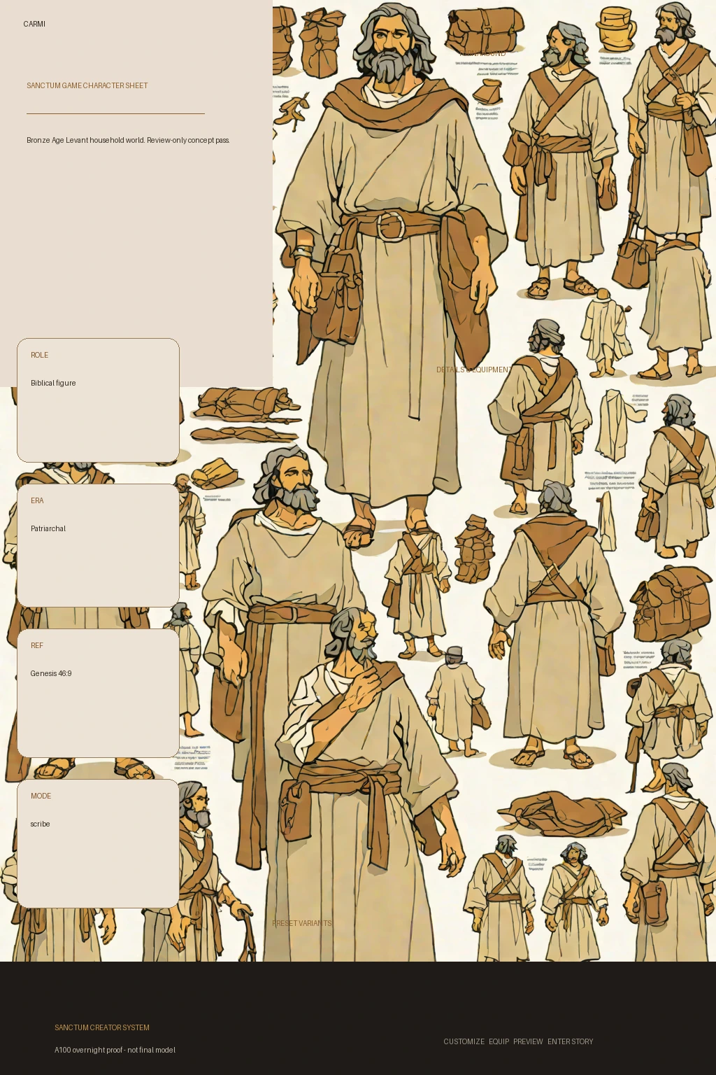 Carmi first-pass Sanctum wiki review preview