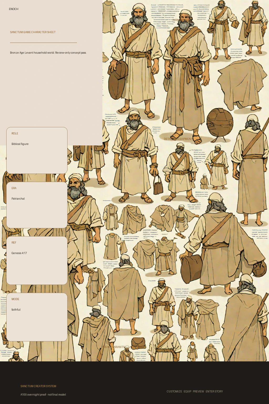 Enoch first-pass Sanctum wiki review preview