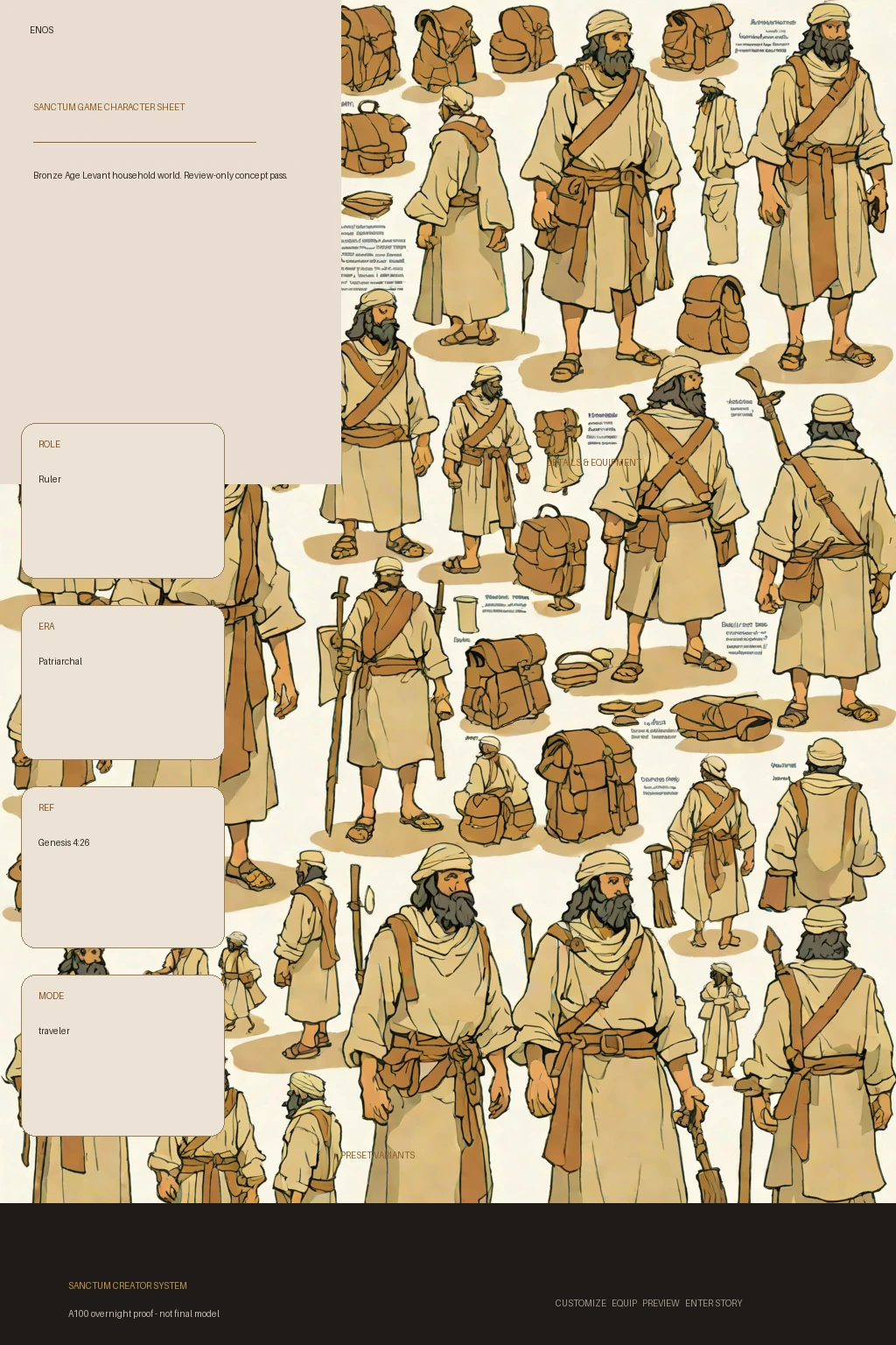 Enos first-pass Sanctum wiki review preview