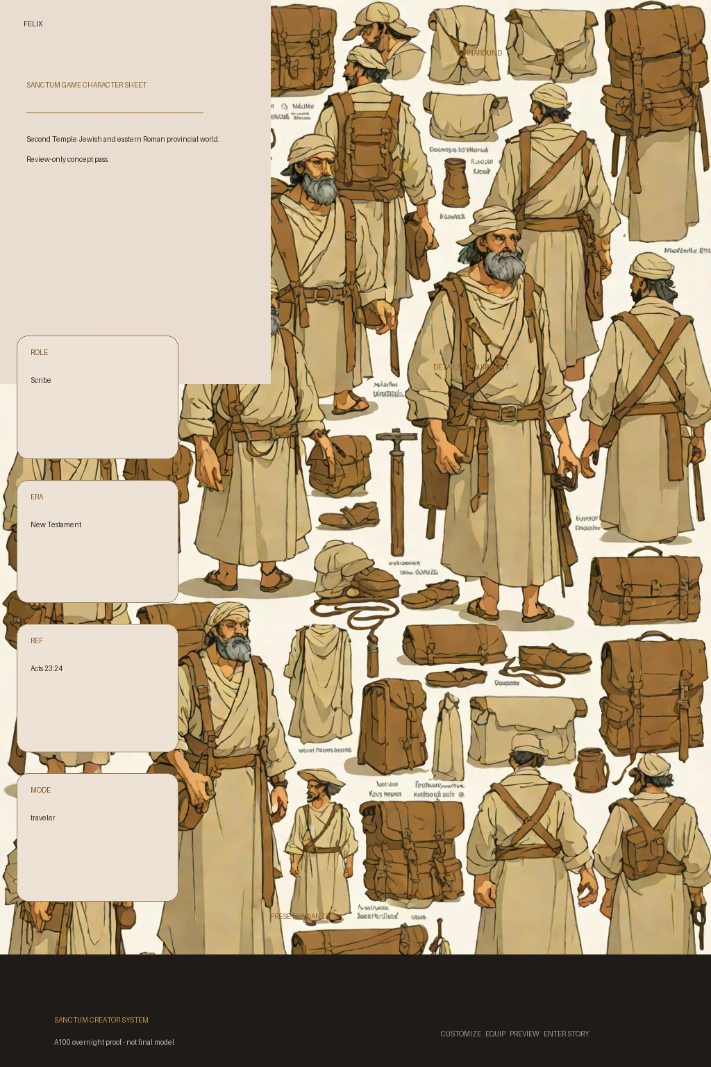 Felix first-pass Sanctum wiki review preview