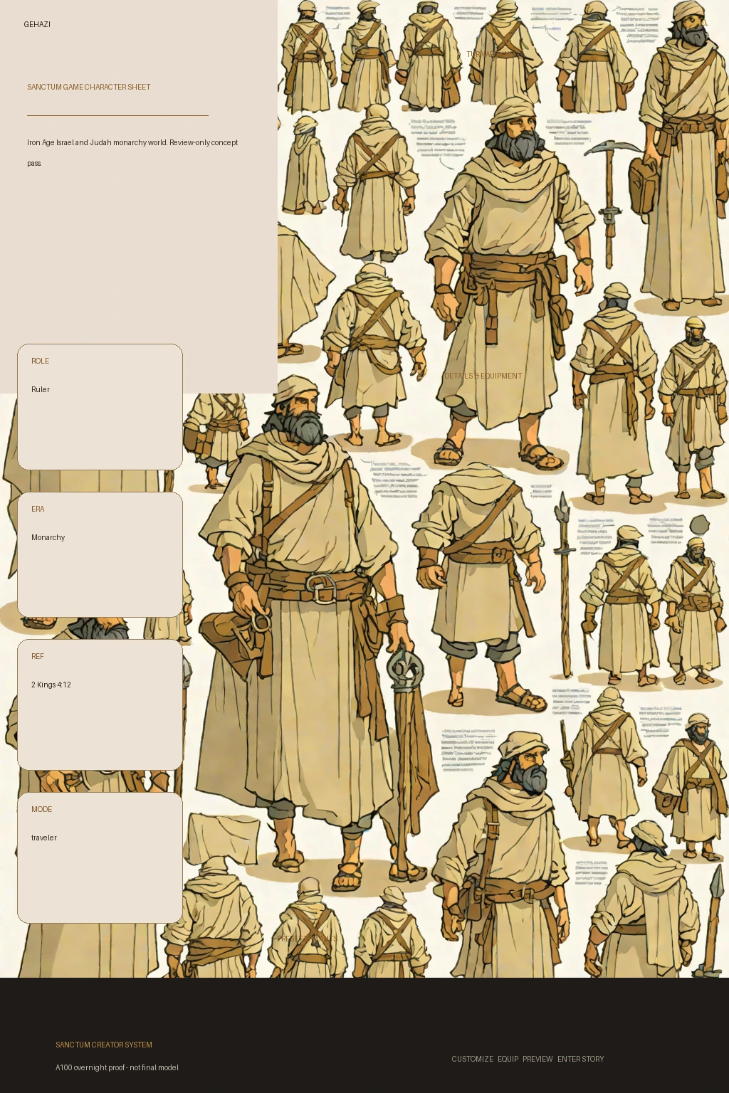 Gehazi first-pass Sanctum wiki review preview