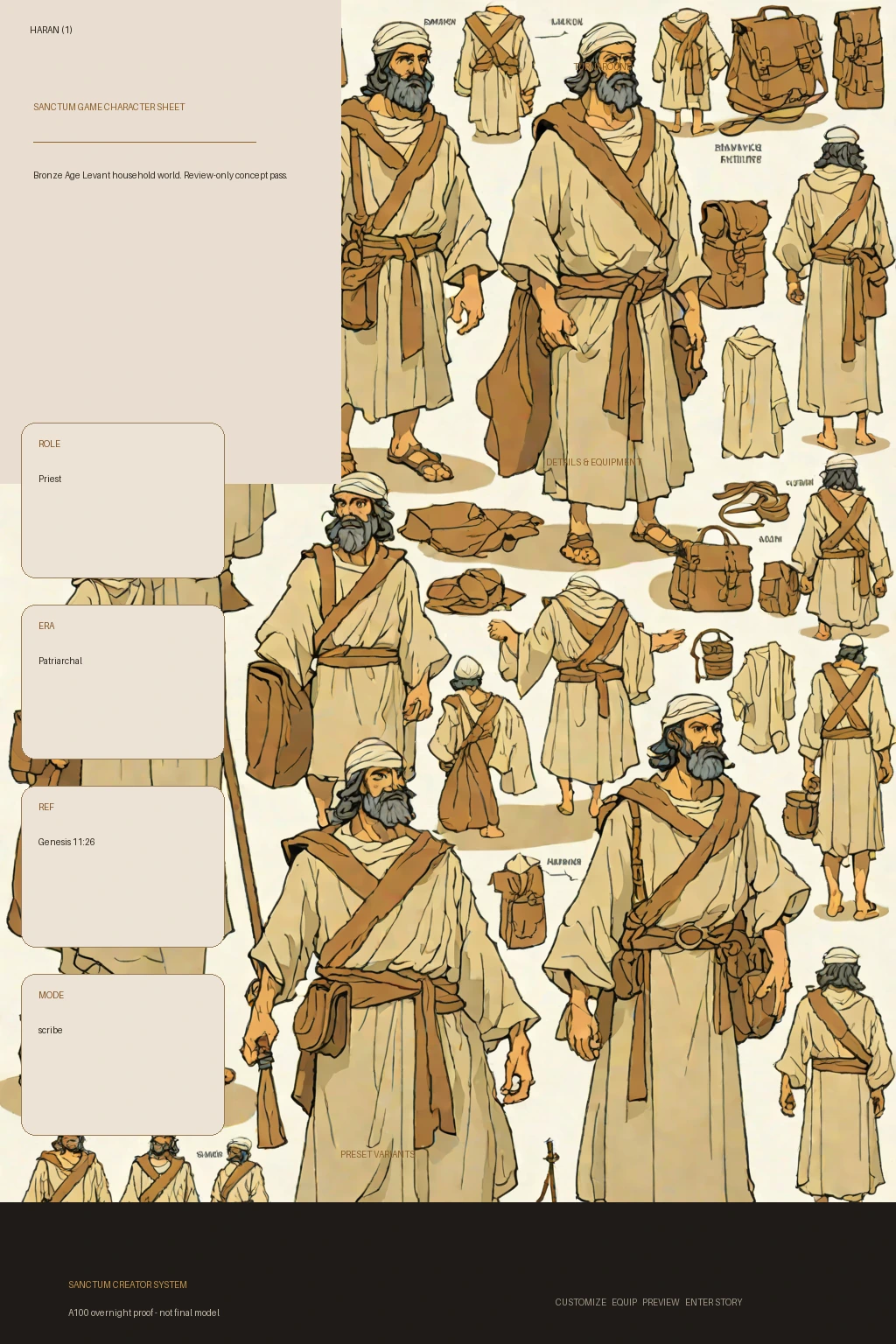 Haran 1 first-pass Sanctum wiki review preview