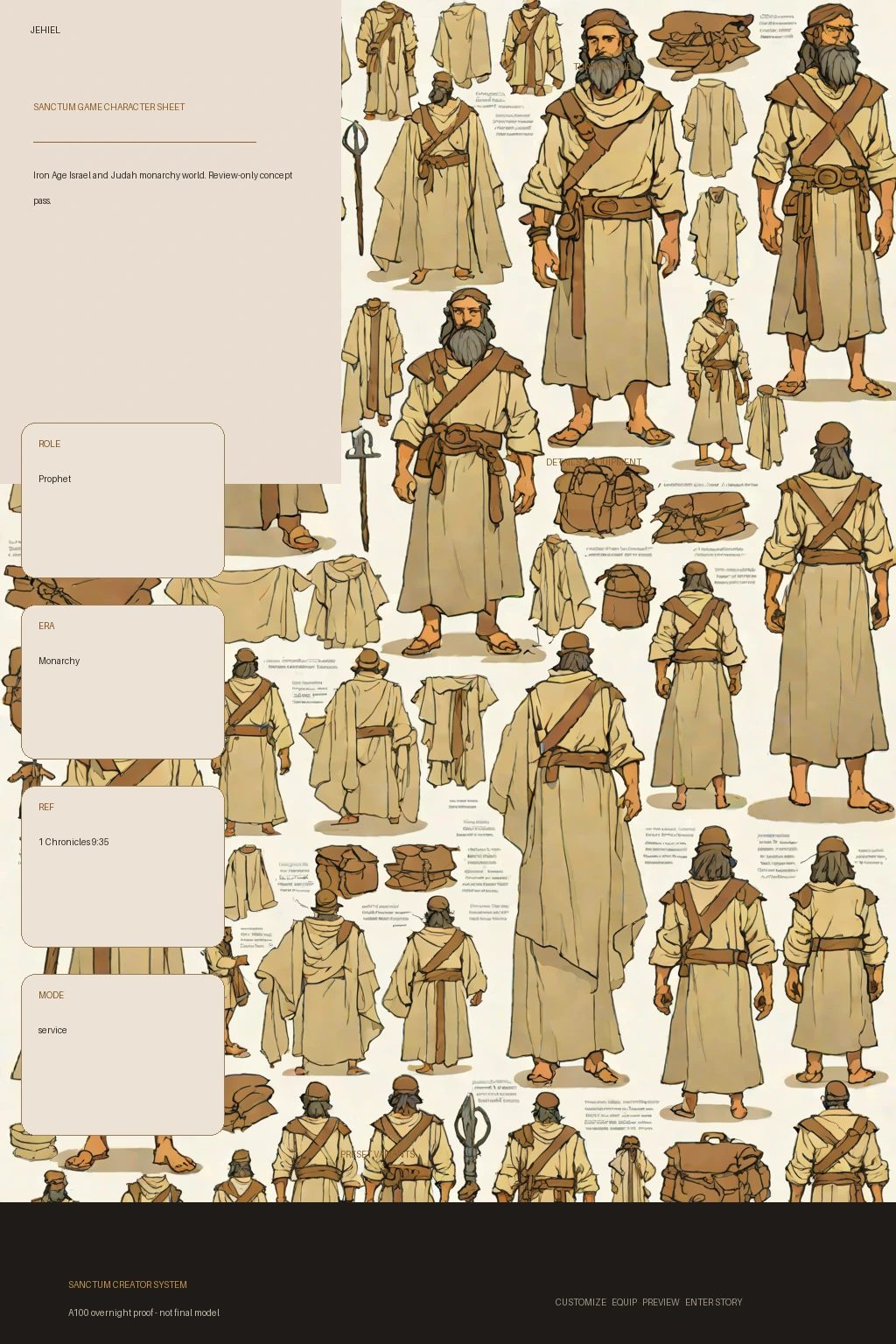 Jehiel first-pass Sanctum wiki review preview