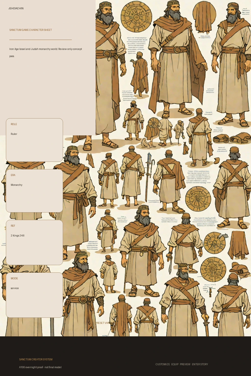 Jehoiachin first-pass Sanctum wiki review preview