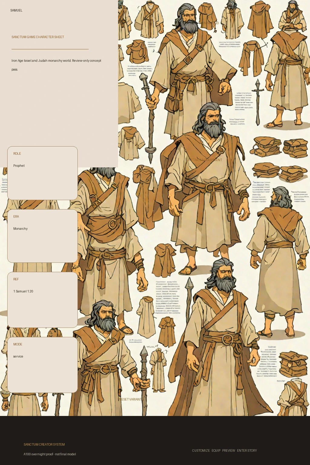 Samuel first-pass Sanctum wiki review preview