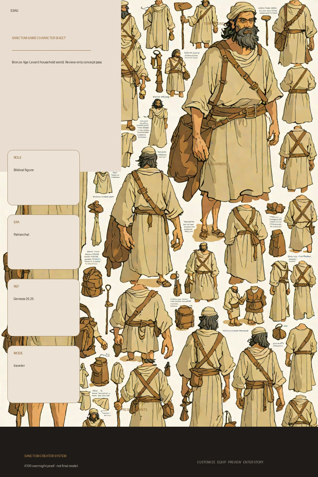 Esau first-pass Sanctum wiki review preview