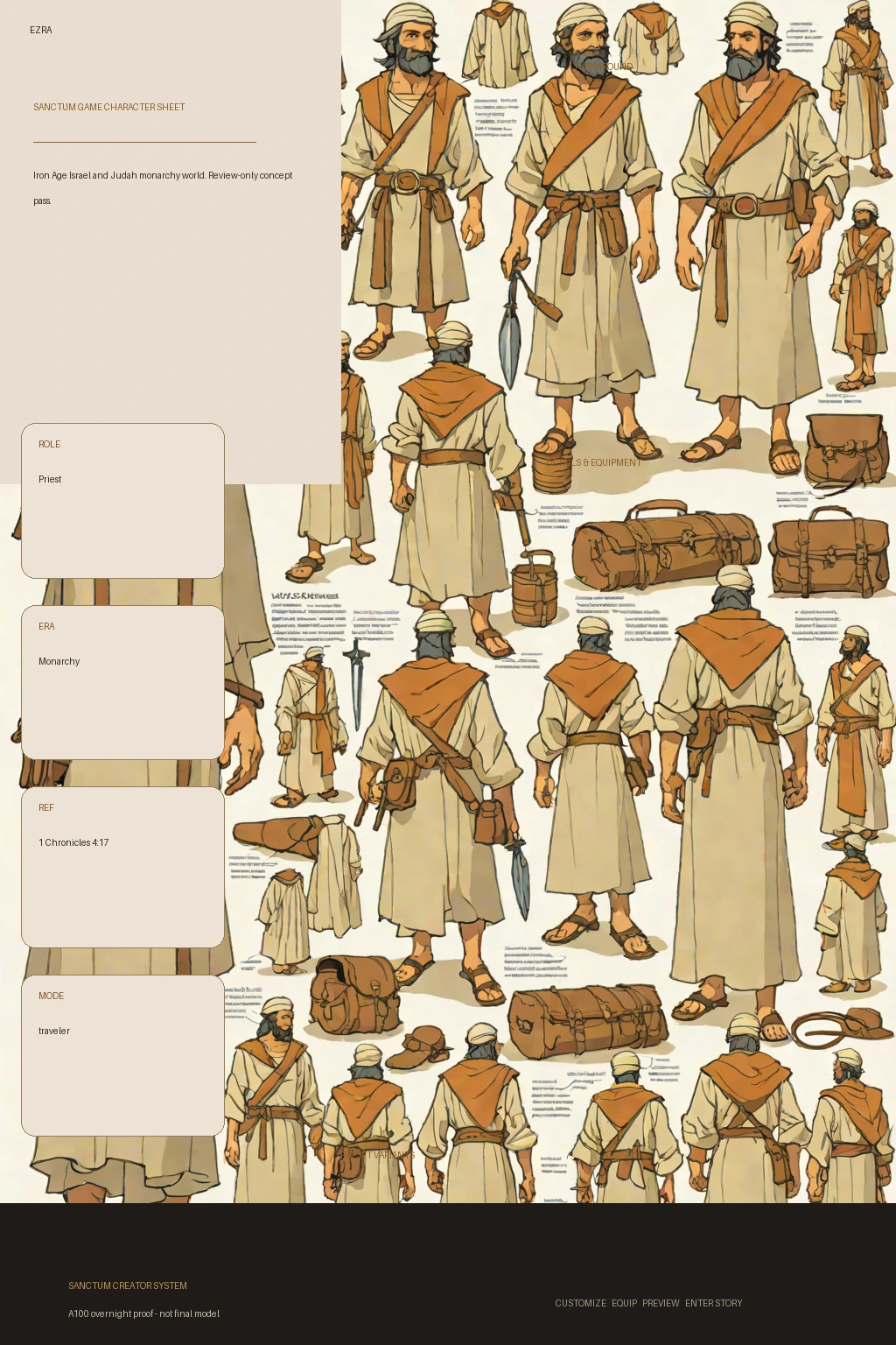 Ezra first-pass Sanctum wiki review preview