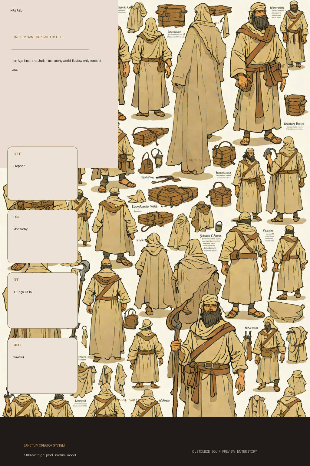 Hazael first-pass Sanctum wiki review preview