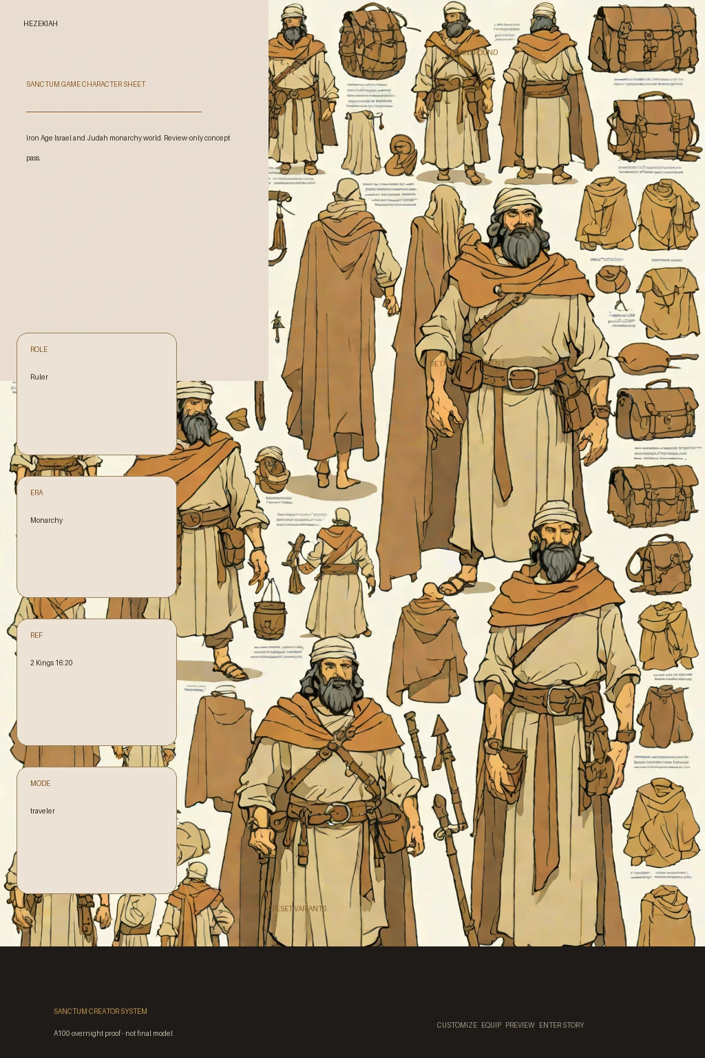 Hezekiah first-pass Sanctum wiki review preview