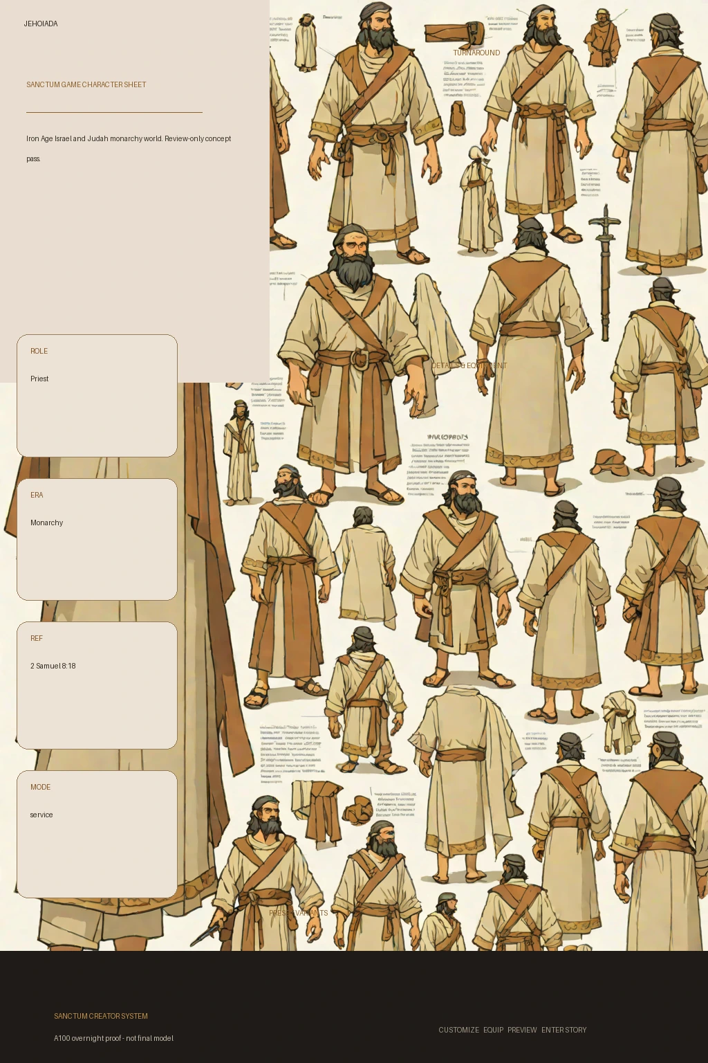 Jehoiada first-pass Sanctum wiki review preview