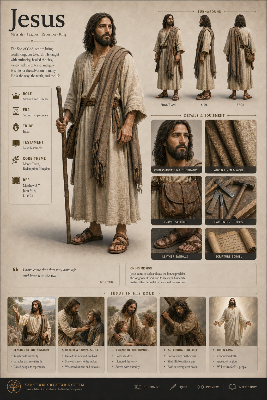 Jesus first-pass Sanctum wiki review preview