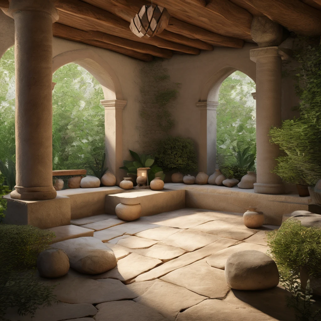 Courtyard shelter